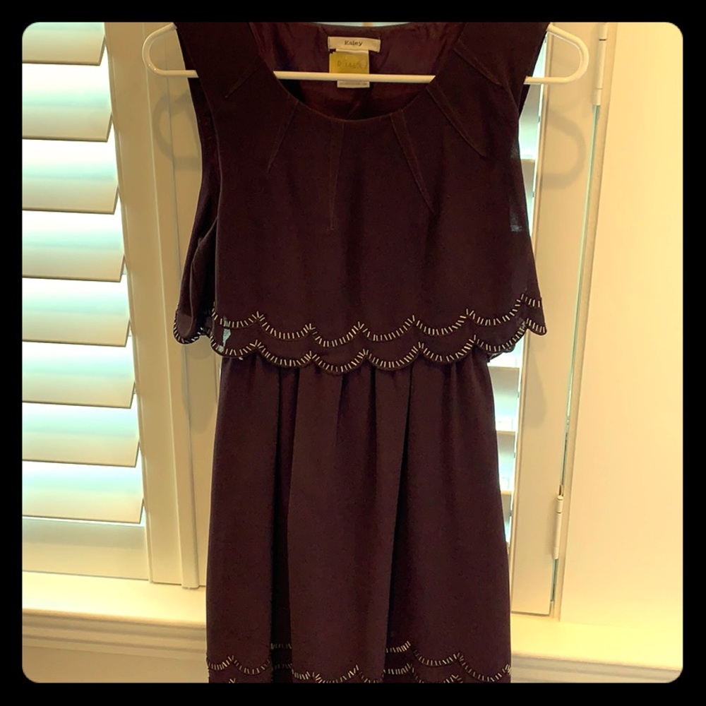 Deep purple sleeveless dress